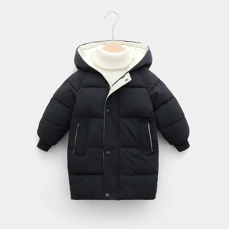 Cotton-Padded Parka Coat