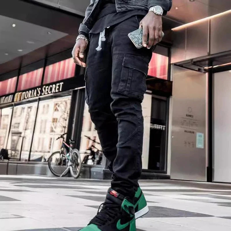 Men's Cargo Denim Jeans