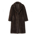 Luxury Faux Mink Fur Coat