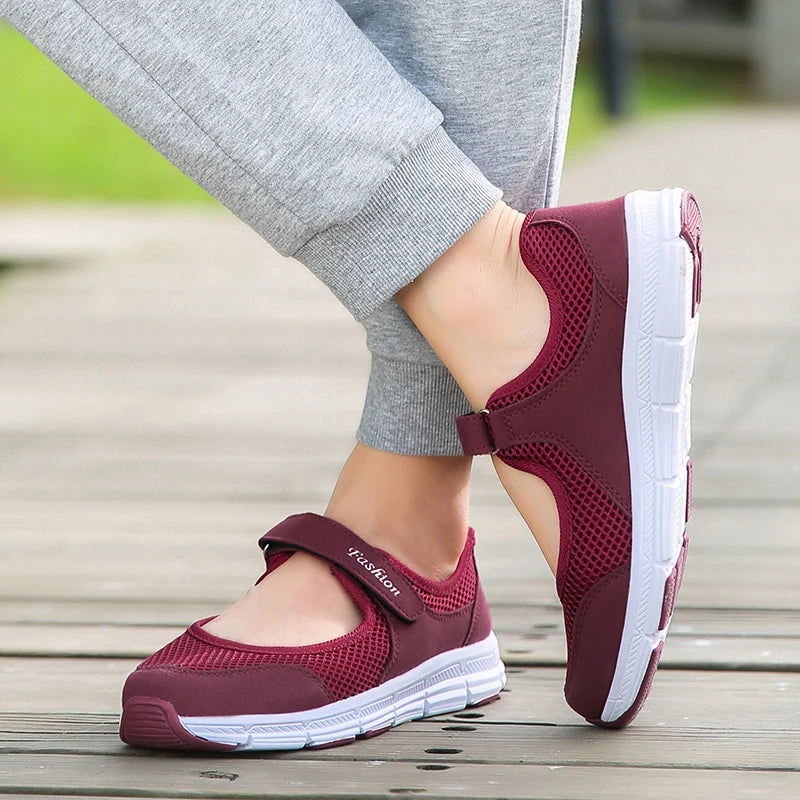 White Breathable Work Sneakers