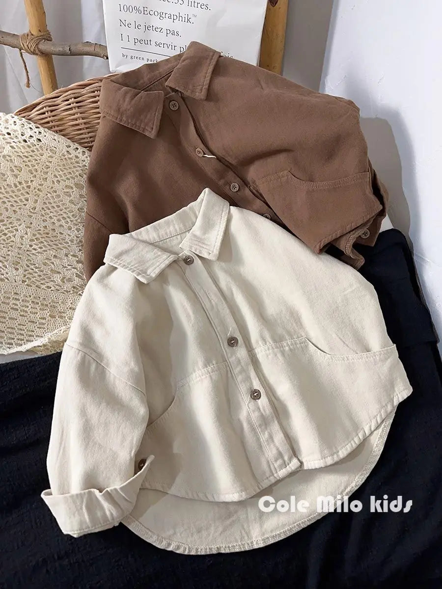 Korean Kids Cardigan Shirt