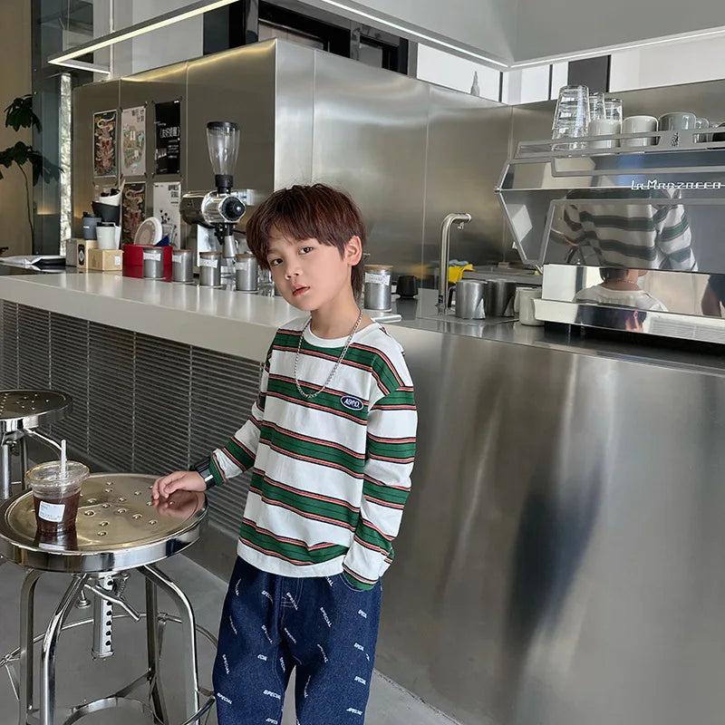 Striped Cotton Kids Tee