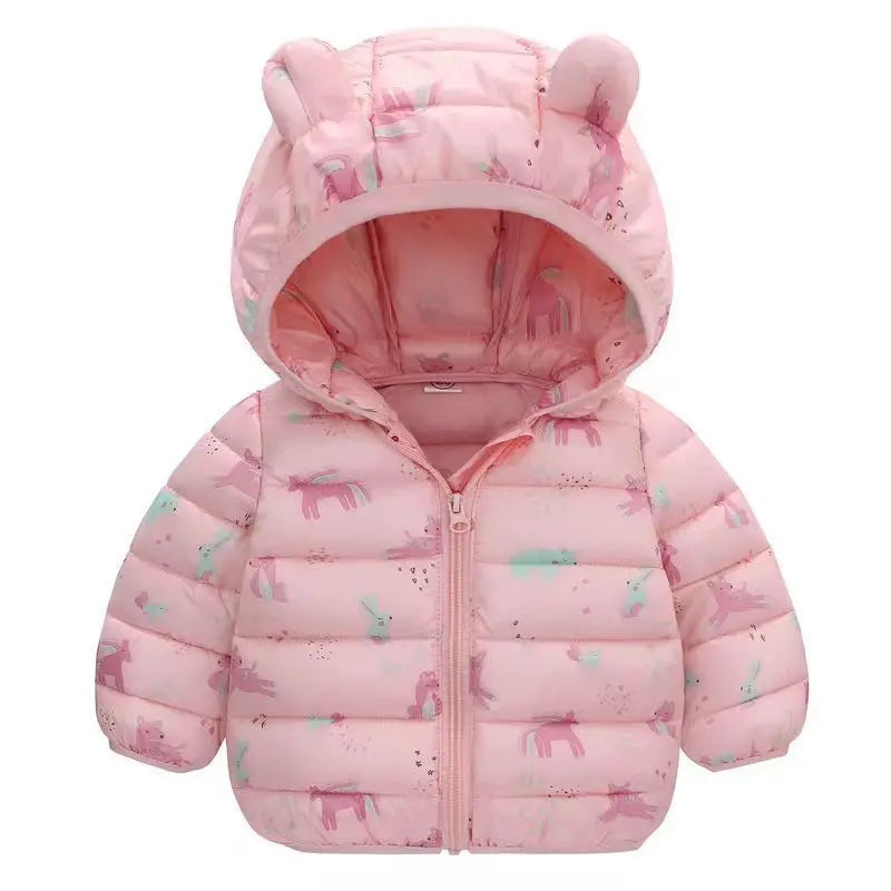 Cotton-Padded Parka Coat