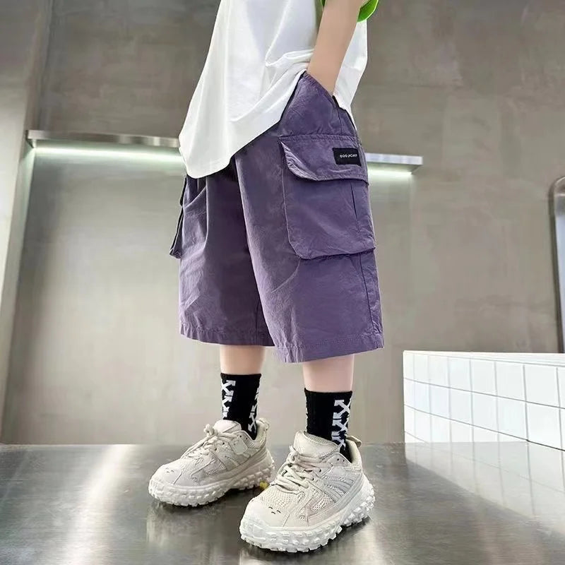 Boys Summer Shorts with Big Pockets