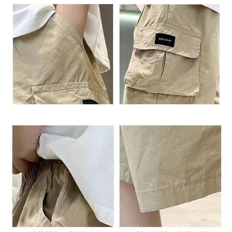 Boys Summer Shorts with Big Pockets