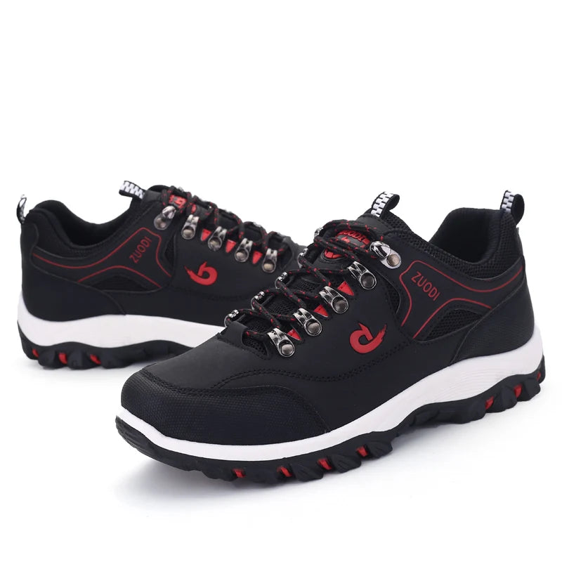 All-Season Leather Sneakers
