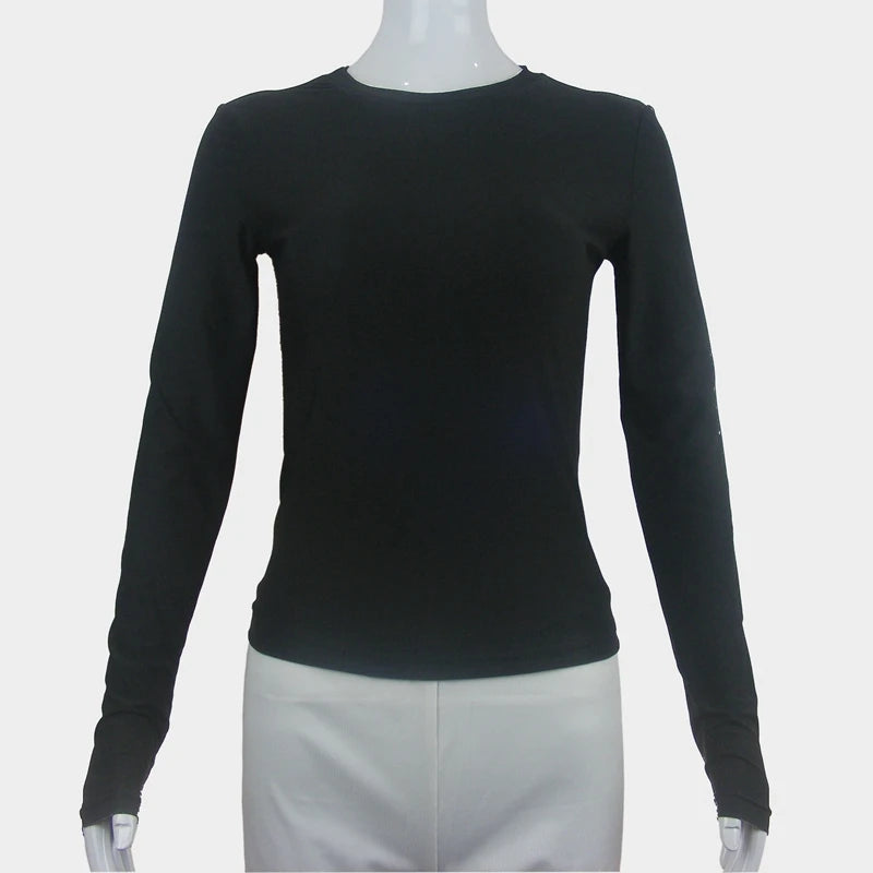 Close-Fitting Knitted Tee