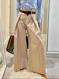 High Waist Wide Leg Trousers