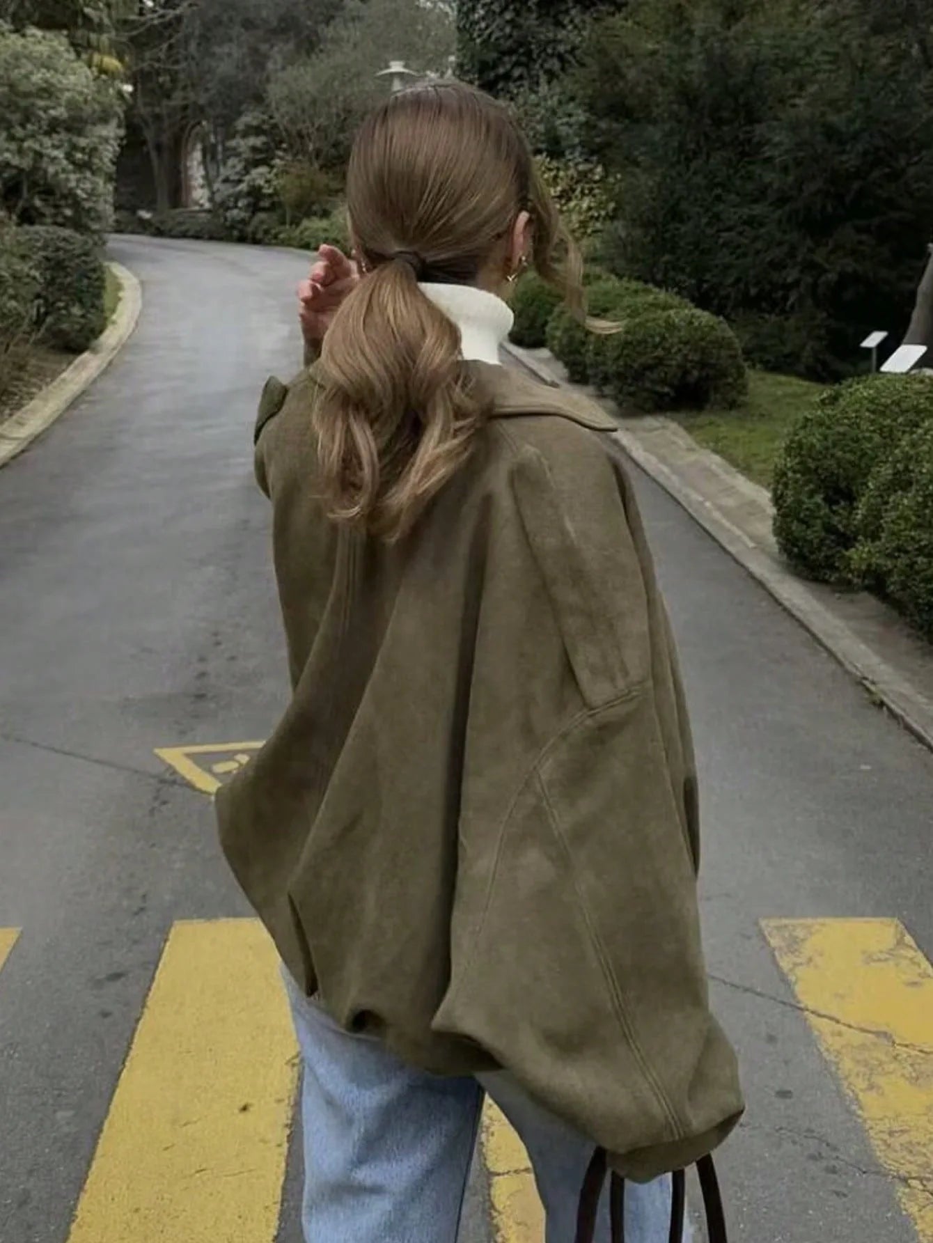 Vintage Green Bomber Jacket