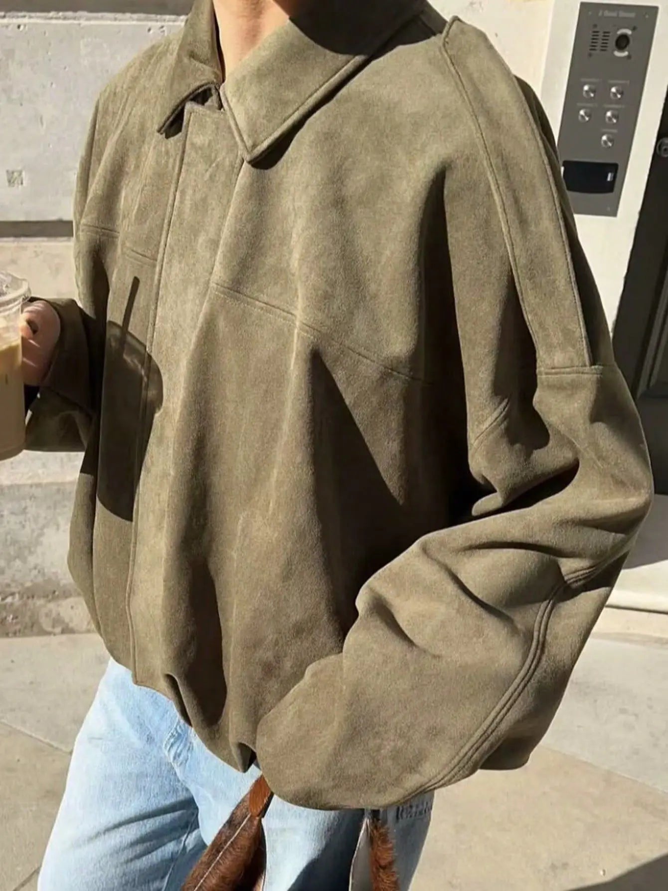 Vintage Green Bomber Jacket