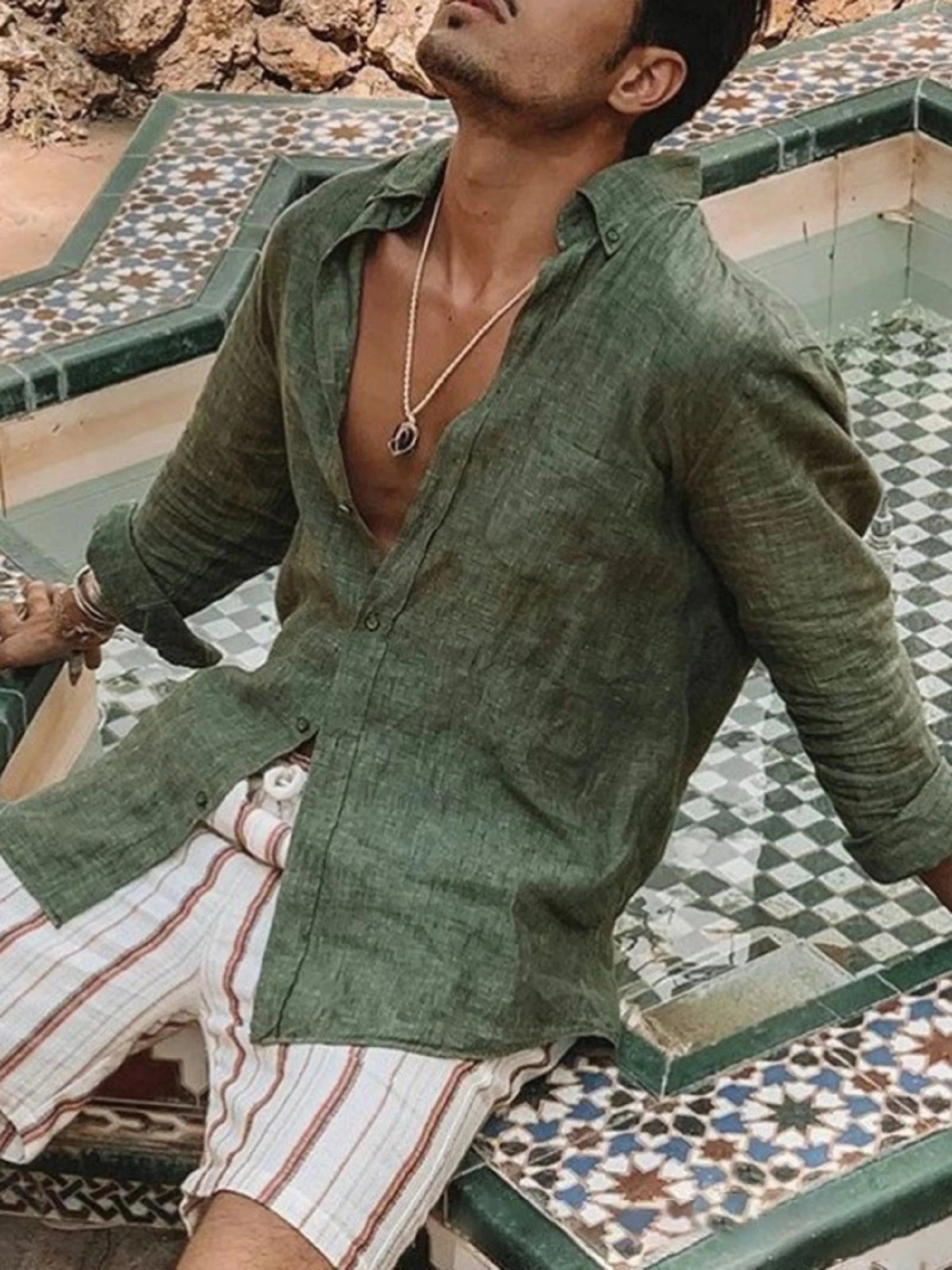 Casual Lapel Cardigan Shirt