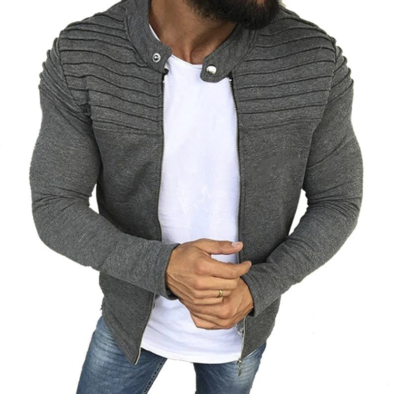 Striped Slim Fit Jacket