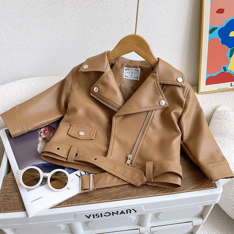 Boys Classic Leather Jacket