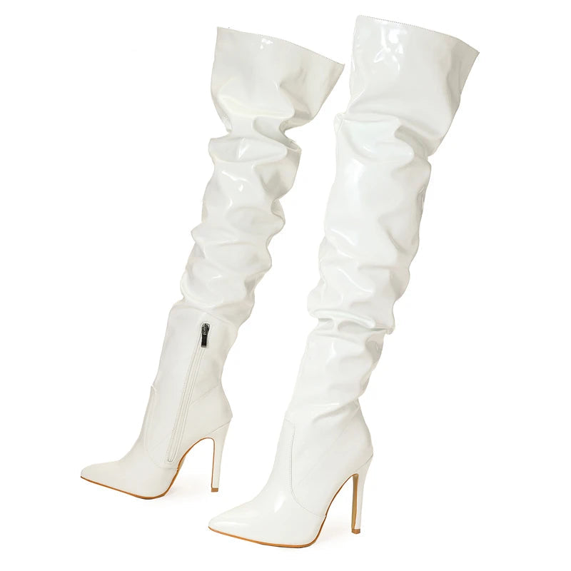 Red Over-The-Knee Boots