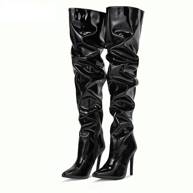 Red Over-The-Knee Boots