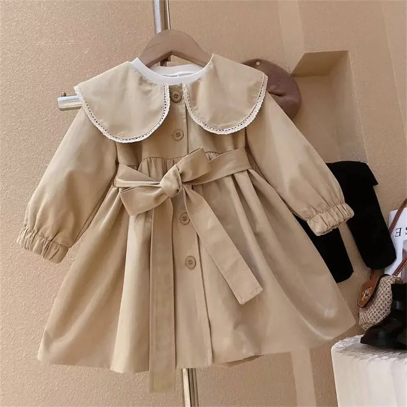 Girls Fashion Trench Coat