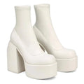 Square Toe Leather Boots