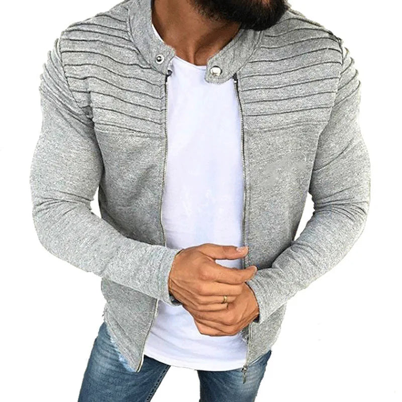 Striped Slim Fit Jacket