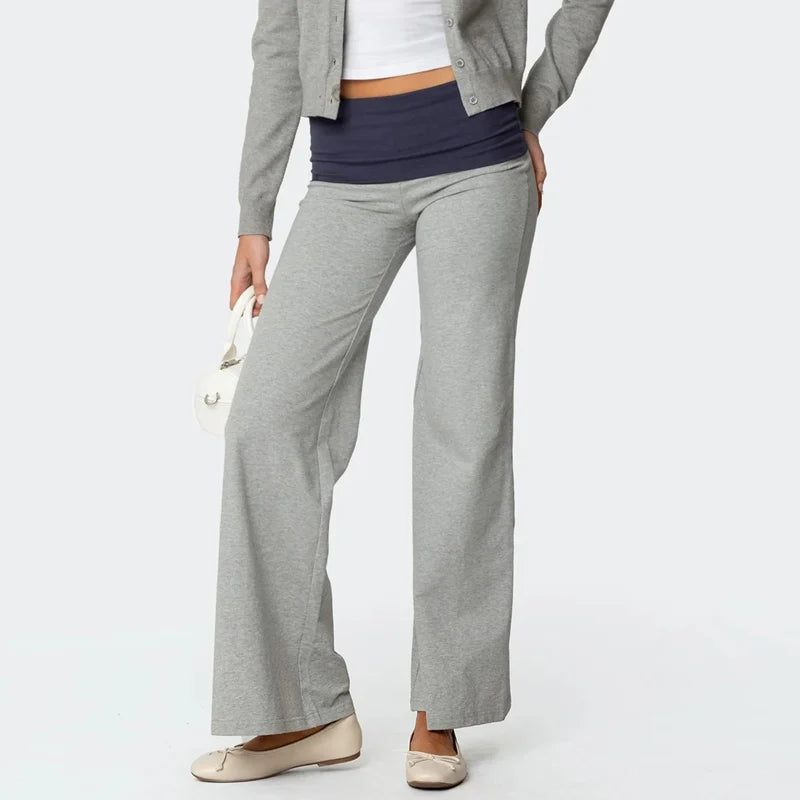 Wide Leg Flare Lounge Pants