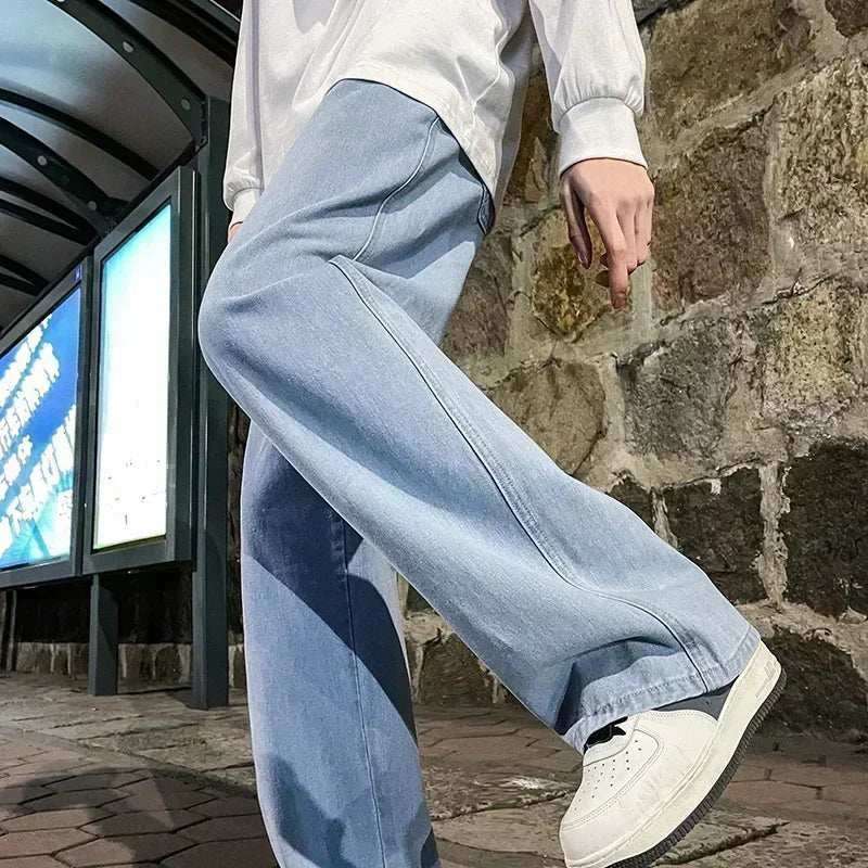 Korean Style Wide Leg Jeans