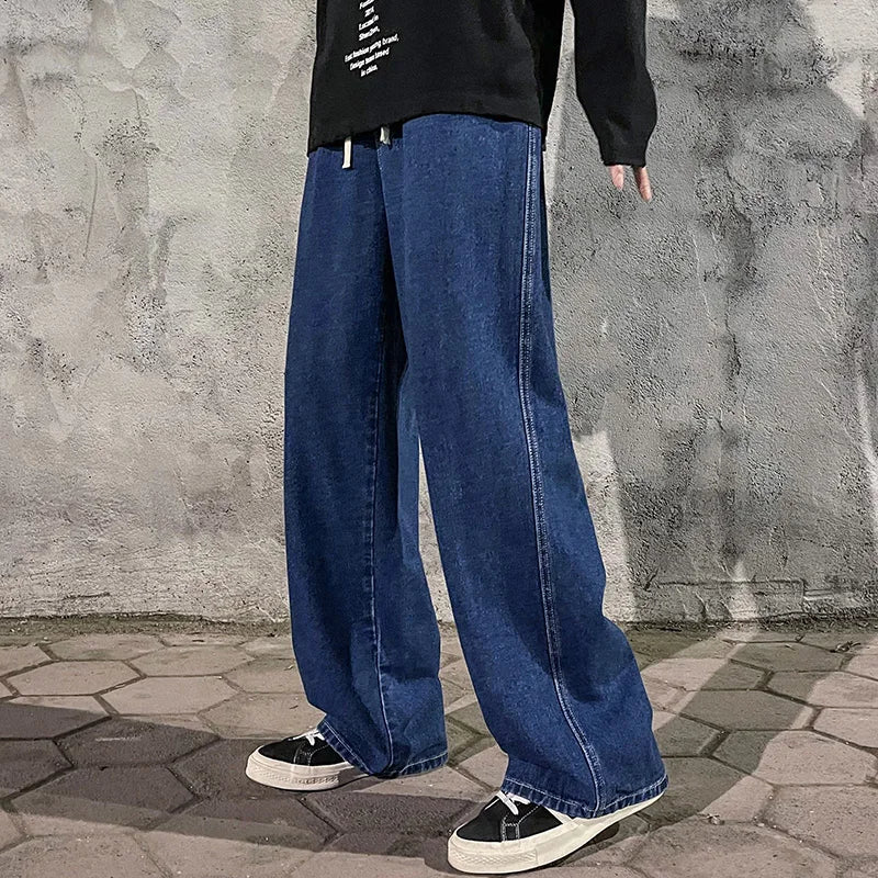 Korean Style Wide Leg Jeans
