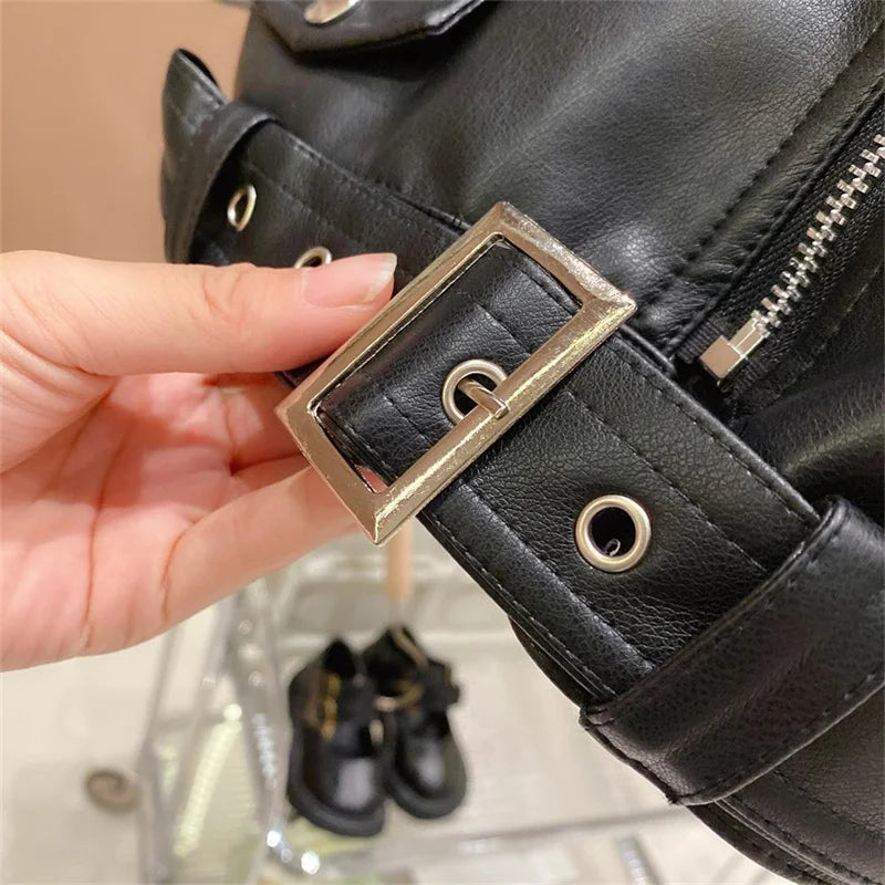 Boys Classic Leather Jacket
