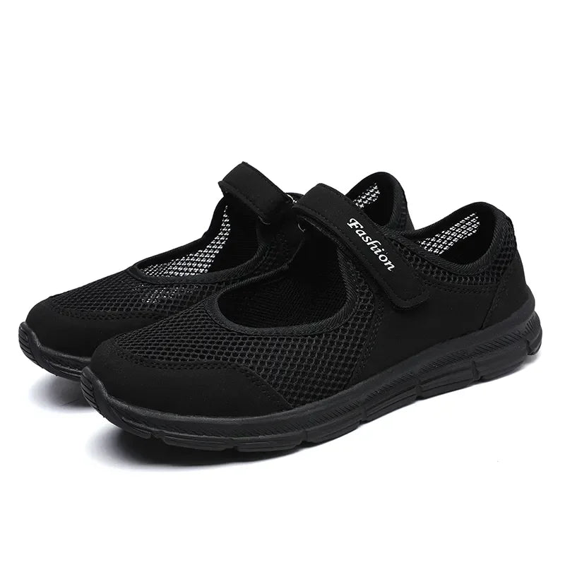 White Breathable Work Sneakers