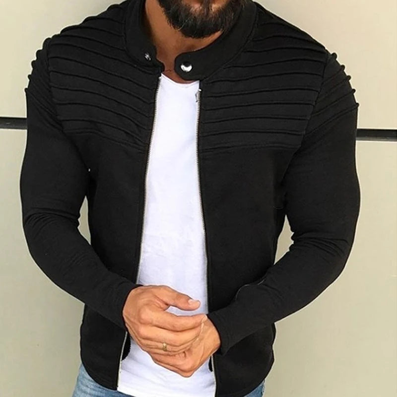 Striped Slim Fit Jacket