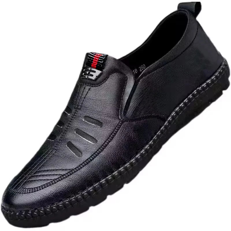 Non-Slip Leather Loafers