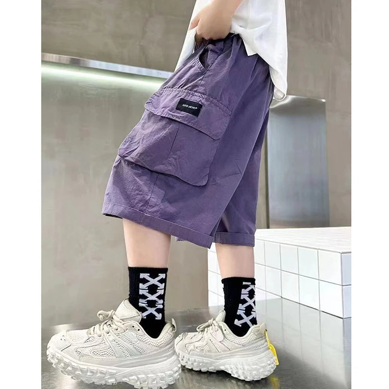 Boys Summer Shorts with Big Pockets