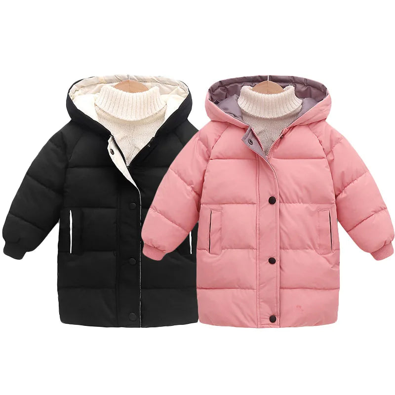 Cotton-Padded Parka Coat
