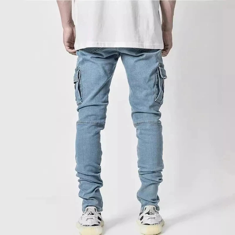 Men's Cargo Denim Jeans