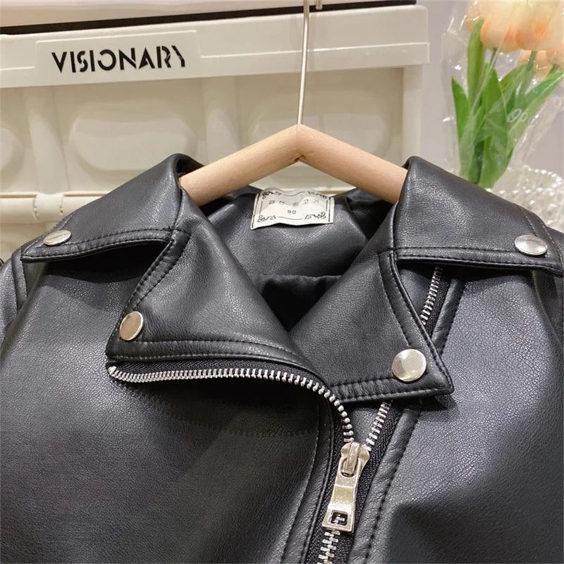 Boys Classic Leather Jacket