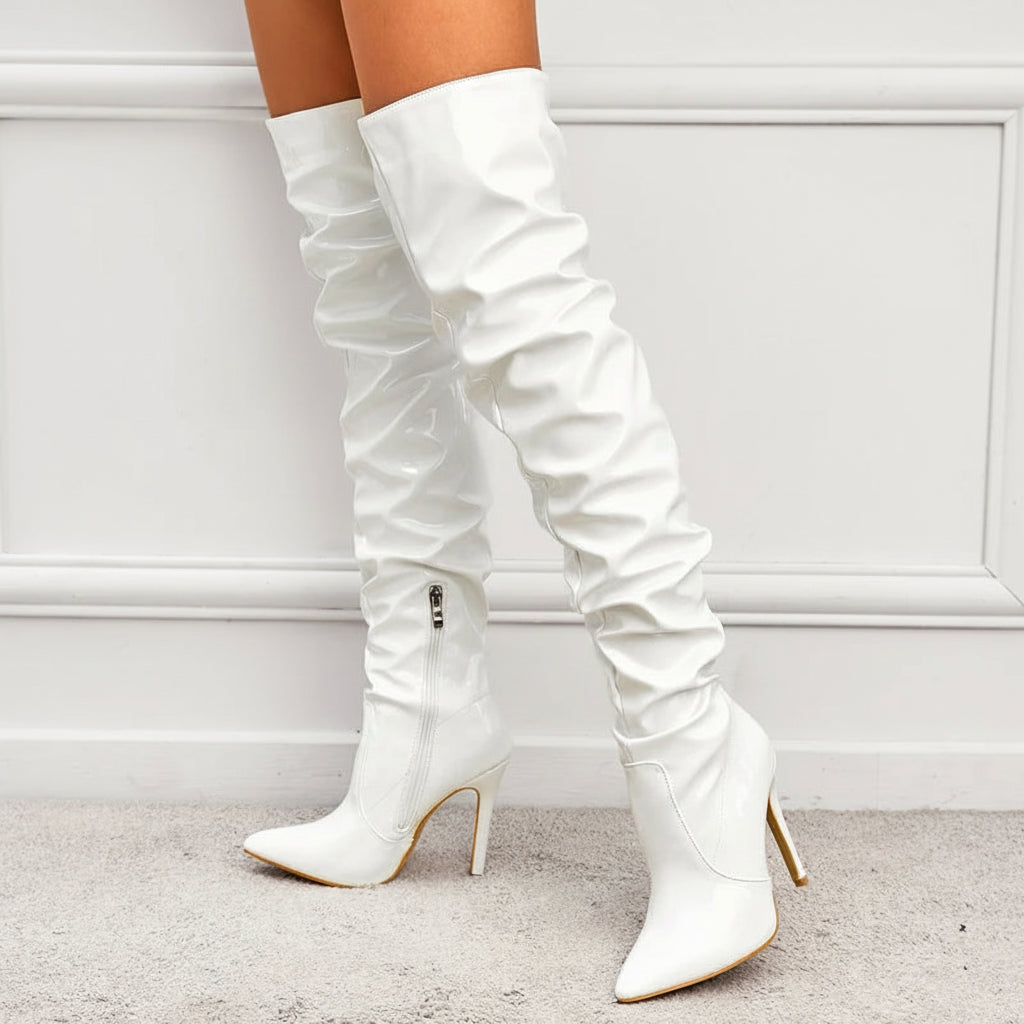 Red Over-The-Knee Boots