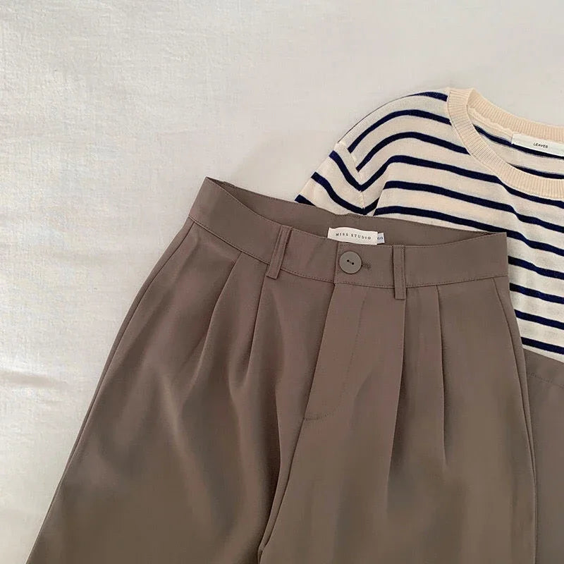 High Waist Office Suit Pants