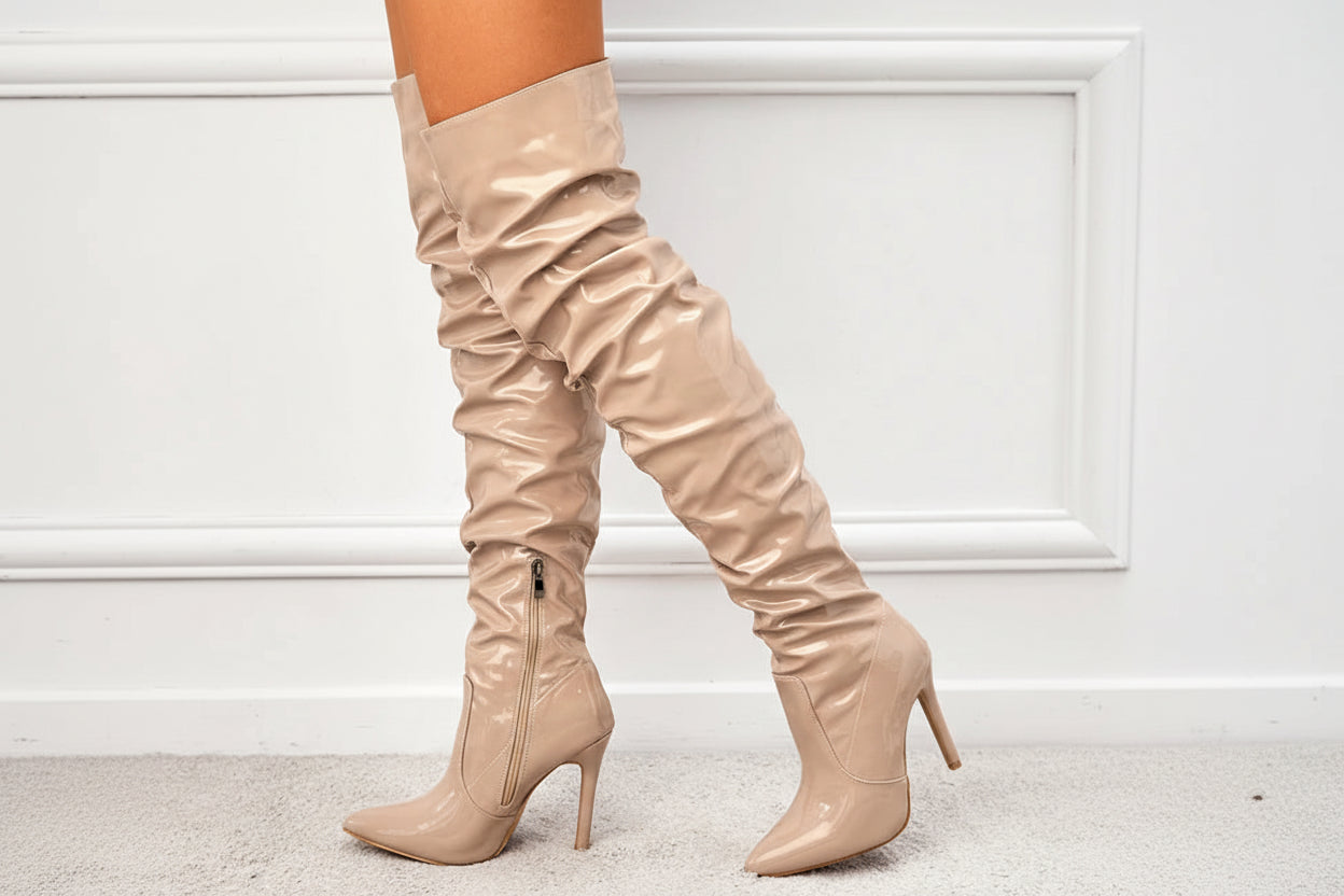 Red Over-The-Knee Boots