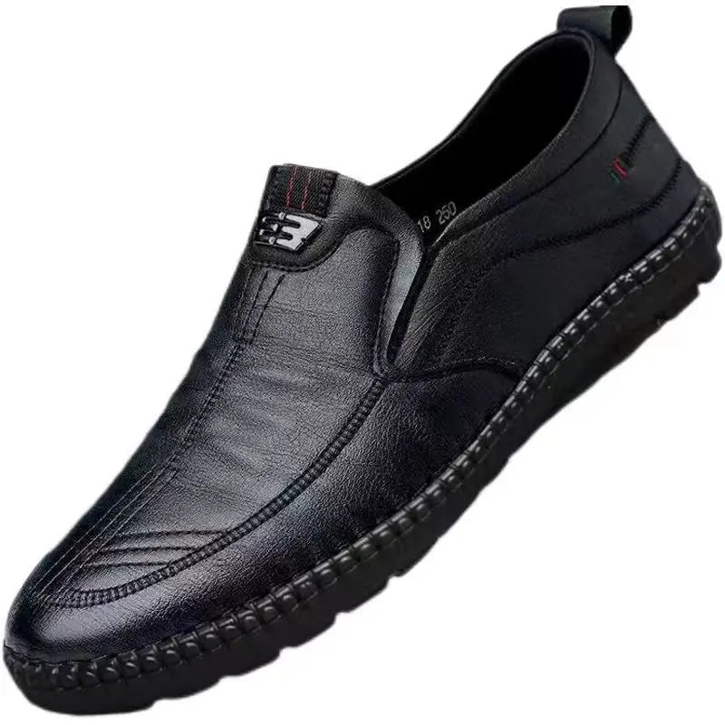 Non-Slip Leather Loafers