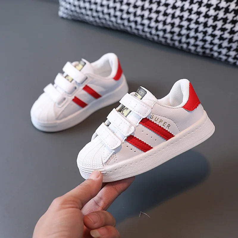 White Fashion Kids Sneakers