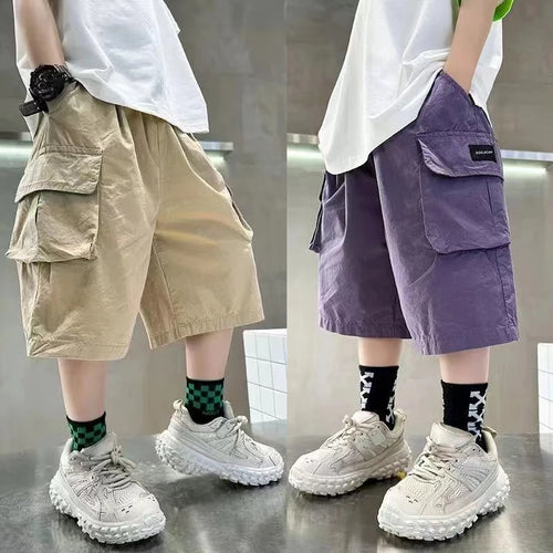 Boys Summer Shorts with Big Pockets