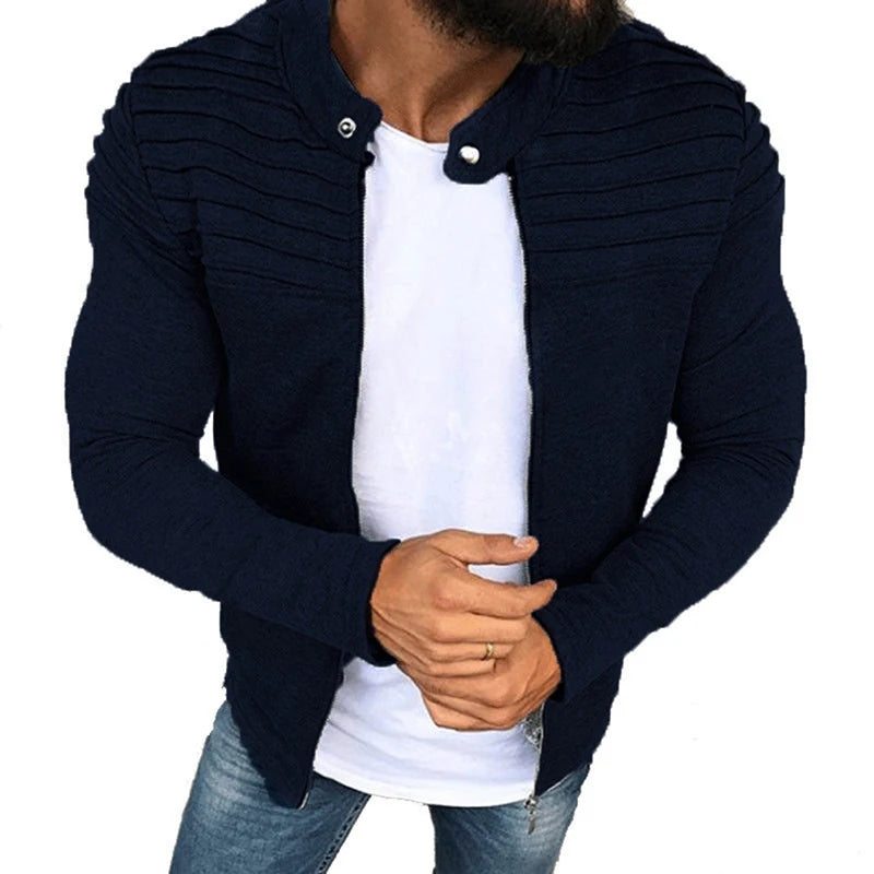 Striped Slim Fit Jacket