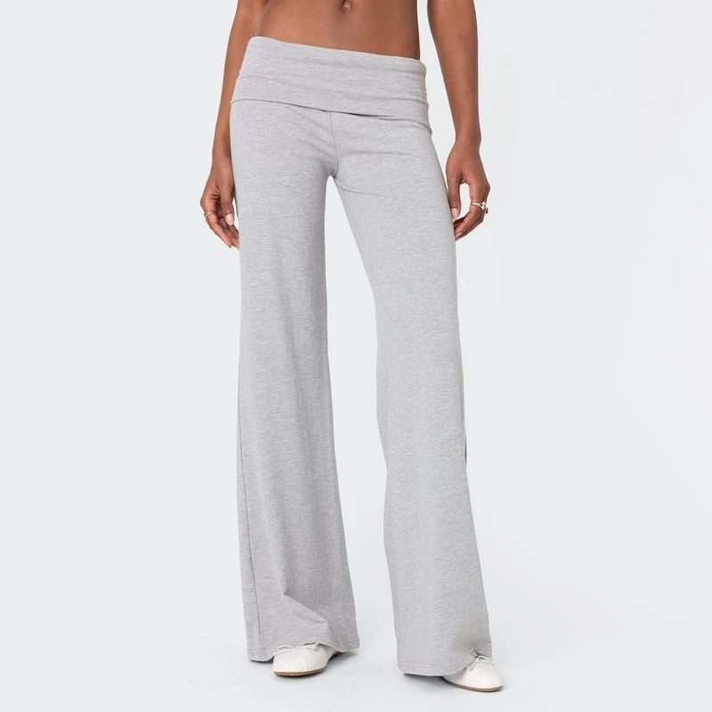 Wide Leg Flare Lounge Pants