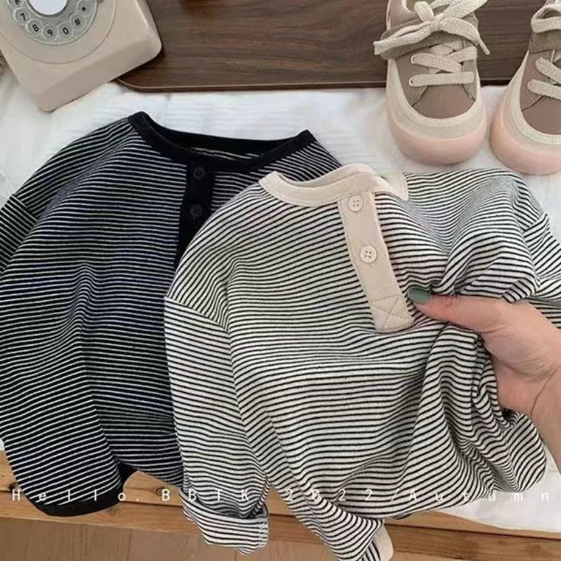 Korean Striped Kids Tee