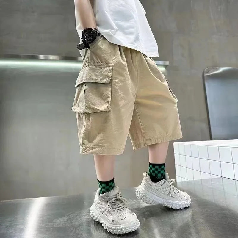 Boys Summer Shorts with Big Pockets