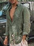 Casual Lapel Cardigan Shirt