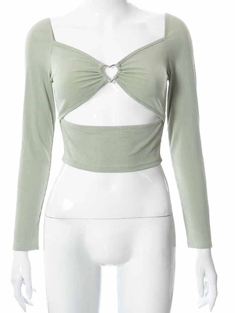 Ribbed Backless Crop Top