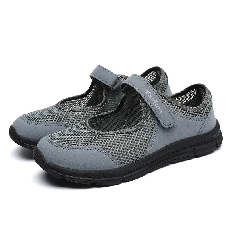 White Breathable Work Sneakers
