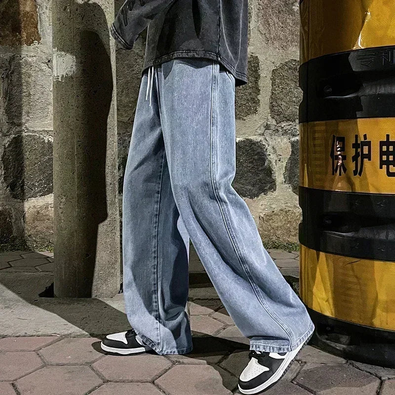 Korean Style Wide Leg Jeans