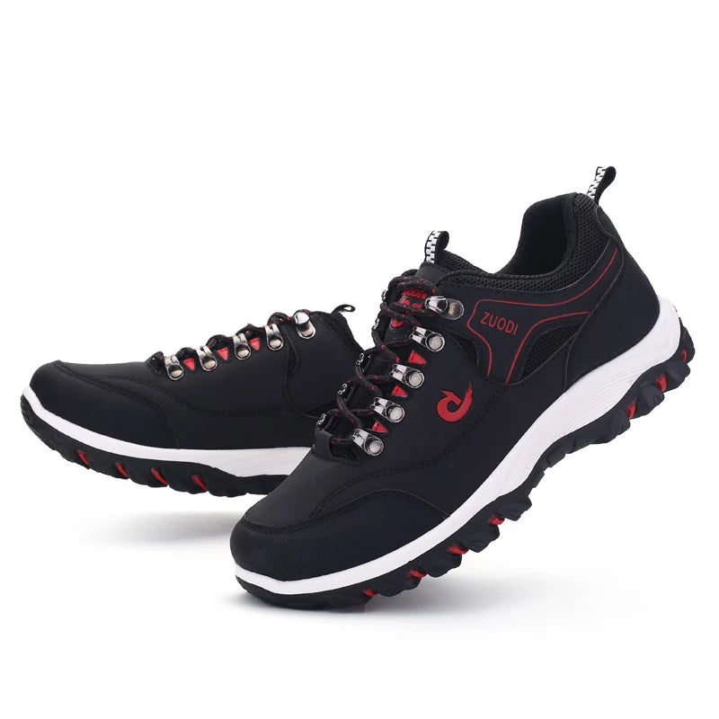 All-Season Leather Sneakers