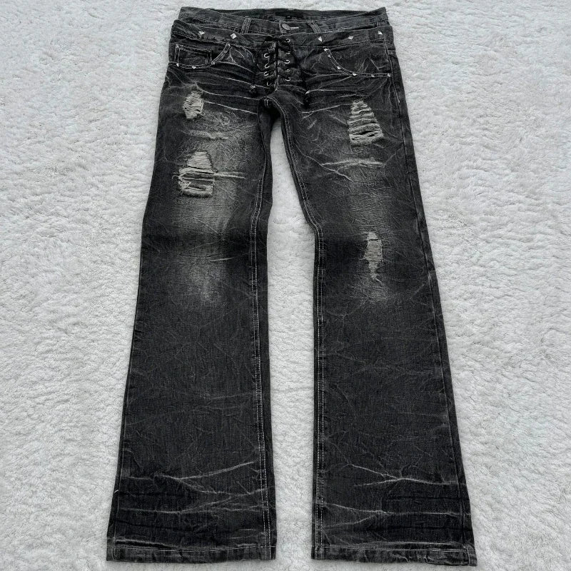 Y2K Retro Flared Jeans