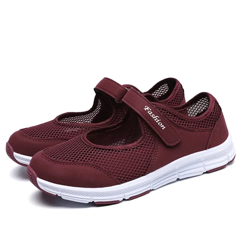 White Breathable Work Sneakers
